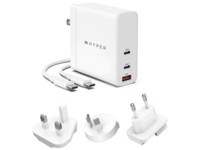 HYPER 140W USB-C PD 3.1 HyperJuice GaN Wall Charger + 2m USB-C Cable - White - HJG140WW