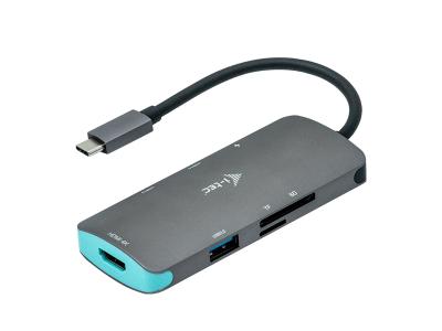 i-tec C31NANODOCKPD USB-C 4K HDMI 7-Port Nano Docking Station - Silver