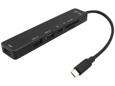 i-tec C31TRAVELEASYDOCKPD USB-C 4K HDMI 6-Port Travel Easy Dock - Black