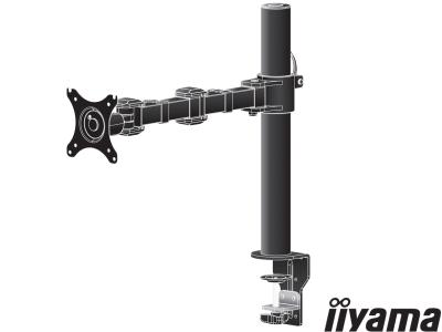 iiyama DS1001C-B1 LCD Arm Desk Mount - Black - for 10" - 30" Screens up to 10kg