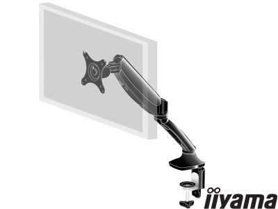 iiyama DS3001C-B1 Sit-Stand LCD Arm Desk Mount - Black - for 10" - 27" Screens up to 5kg