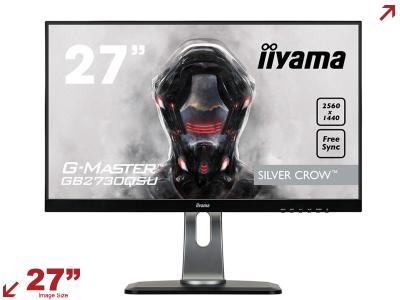 iiyama G-MASTER Silver Crow GB2730QSU-B1 27” 16:9 2K Gaming Monitor