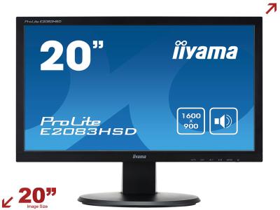 iiyama ProLite E2083HSD-B1 20” 16:9 Monitor