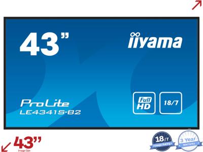 iiyama ProLite LE4341S-B2 43” 1080p Large Format Digital Signage Display