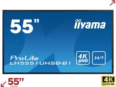 iiyama ProLite LH5551UHSB-B1 55” 4K Smart Hi-Bright Large Format Display