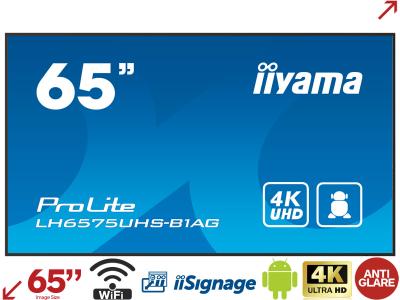 iiyama ProLite LH6575UHS-B1AG 65” 4K Digital Signage Display with iiSignage²