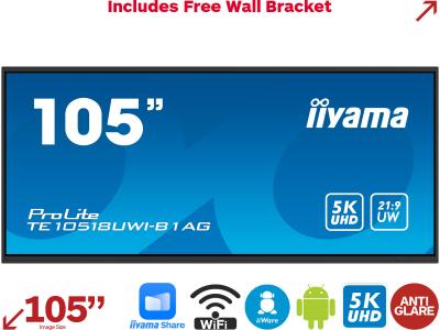 iiyama ProLite TE10518UWI-B1AG 105” 5K 21:9 Ultra-wide Interactive Touchscreen
