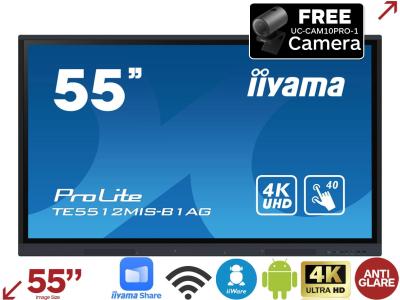 iiyama ProLite TE5512MIS-B1AG 55” 4K iiWare 10.0 Education Interactive Touchscreen