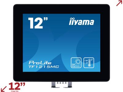 iiyama ProLite TF1215MC-B1 12” P-Capacitive Touch Screen Monitor