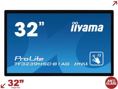 iiyama ProLite TF3239MSC-B1AG 32” Interactive PCAP Through Glass Touchscreen