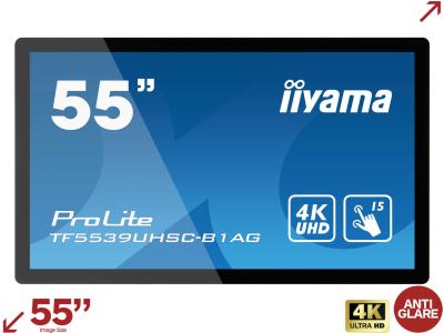 iiyama ProLite TF5539UHSC-B1AG 55” 4K Interactive PCAP Through Glass Touchscreen
