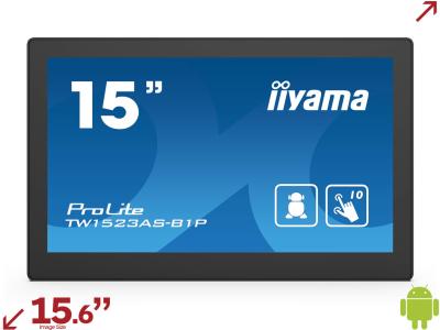 iiyama ProLite TW1523AS-B1P 15.6” PCAP Interactive Signage Touchscreen with Android