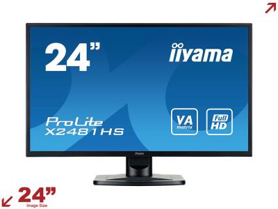 iiyama ProLite X2481HS-B1 24” 16:9 Monitor