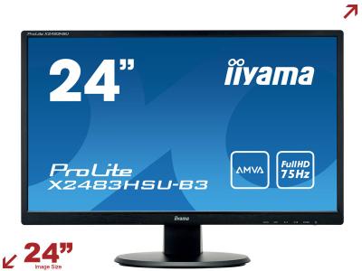 iiyama ProLite X2483HSU-B3 24” 16:9 Monitor