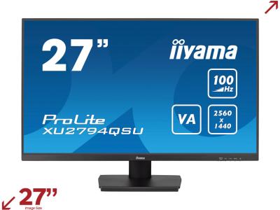 iiyama ProLite XU2794QSU-B6 27” WQHD Monitor