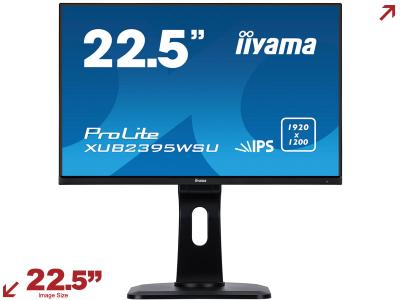 iiyama ProLite XUB2395WSU-B1 22.5” 16:10 Ultra Slim Monitor with HA Stand