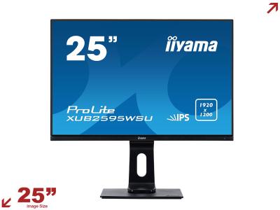 iiyama ProLite XUB2595WSU-B1 25” 16:10 Ultra Slim Monitor