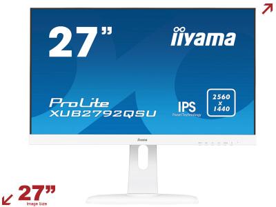 iiyama ProLite XUB2792QSU-W1 27” 16:9 Ultra Slim Monitor with HA Stand