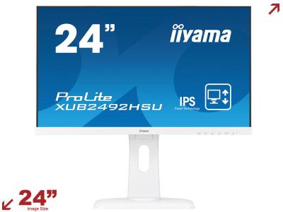 iiyama ProLite XUB2492HSU-W1 24” 16:9 Monitor with HA Stand