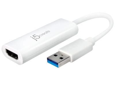 j5create JUA254 USB-A to HDMI Adapter - White