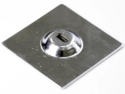 50mm Square Self-Adhesive Security Slot Plate for Security Cables