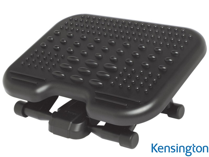 Kensington 56155EU SoleMassage Height-Adjustable Footrest - Black
