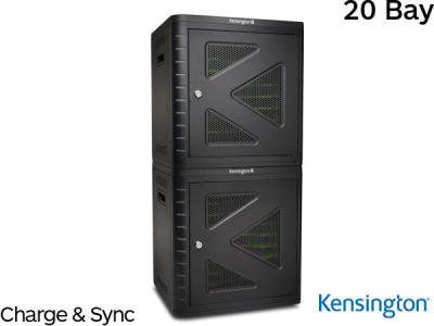Kensington K67862EU x2 iPad Desktop Storage, Store Charge and Sync Universal 2 Cabinet, 20 Bay, also for Android
