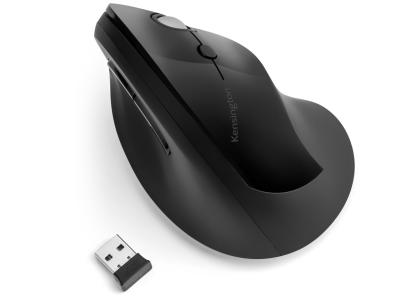 Kensington K75501EU Pro Fit® Right-Handed Ergo Vertical Wireless Mouse - Black