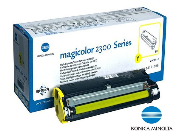 Genuine Konica Minolta 1710517-002 Yellow Toner to fit MagiColour 2300W Printer 
