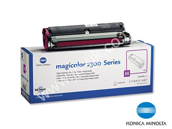 Genuine Konica Minolta 1710517-007 Hi-Cap Magenta Toner to fit MagiColour 2300 Colour Laser Printer 