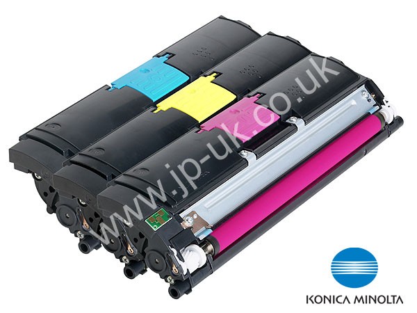 Genuine Konica Minolta 1710595-001 CMY Toner Multipack  to fit MagiColour 2550DN Colour Laser Printer 