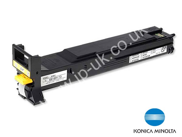 Genuine Konica Minolta A06V252 Yellow Toner Cartridge to fit MagiColour 5570DTH Colour Laser Printer 
