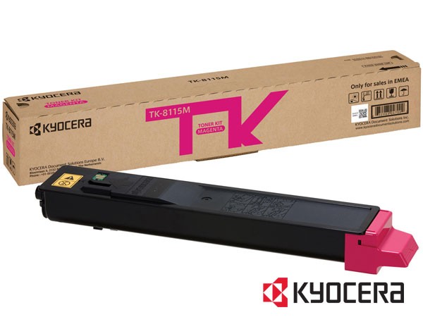 Genuine Kyocera TK-8115M / 1T02P3BNL0 Magenta Toner Cartridge to fit Colour Laser Colour Laser Printer  