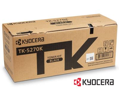 Genuine Kyocera TK-5270K / 1T02TV0NL0 Black Toner Cartridge to fit Kyocera Colour Laser Printer  