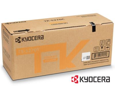 Genuine Kyocera TK-5270Y / 1T02TVANL0 Yellow Toner Cartridge to fit Kyocera Colour Laser Printer  