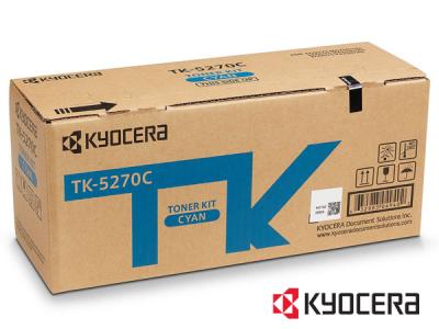 Genuine Kyocera TK-5270C / 1T02TVCNL0 Cyan Toner Cartridge to fit Kyocera Colour Laser Printer  