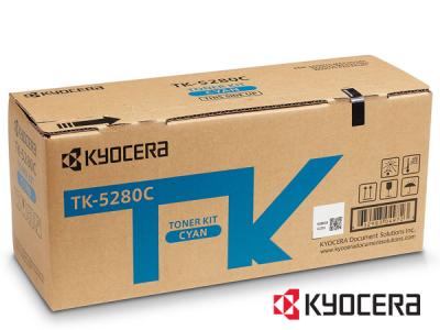 Genuine Kyocera TK-5280C / 1T02TWCNL0 Cyan Toner Cartridge to fit Kyocera Colour Laser Printer  