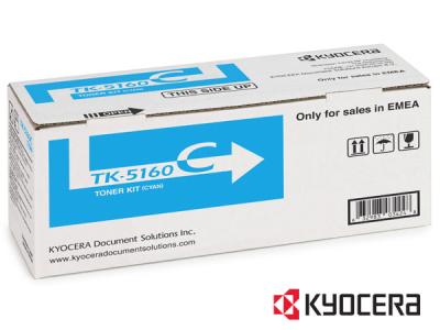 Genuine Kyocera TK-5160C / 1T02NTCNL0 Cyan Toner Cartridge to fit Kyocera Colour Laser Printer  