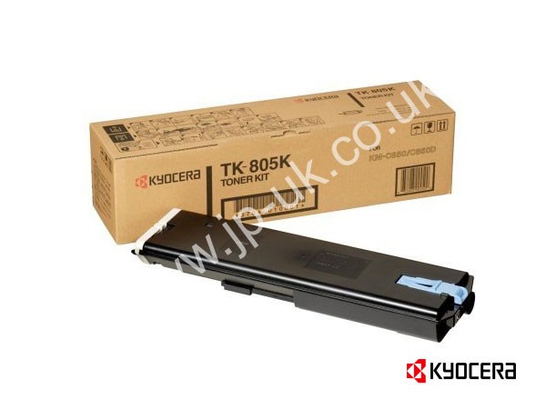 Genuine Kyocera TK-805K / 370AL010 Black Toner Cartridge to fit KM-C850 Colour Laser Printer  
