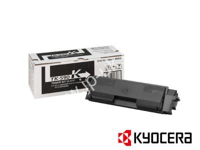 Genuine Kyocera TK-590K / 1T02KV0NL0 Black Toner Cartridge to fit Kyocera Colour Laser Printer  