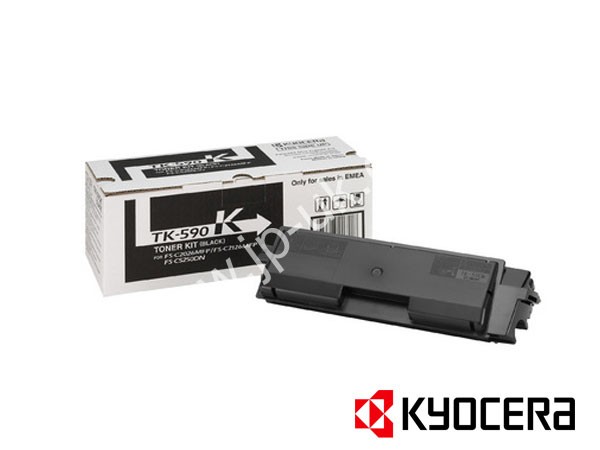 Genuine Kyocera TK-590K / 1T02KV0NL0 Black Toner Cartridge to fit ECOSYS M6526cdn Colour Laser Printer  