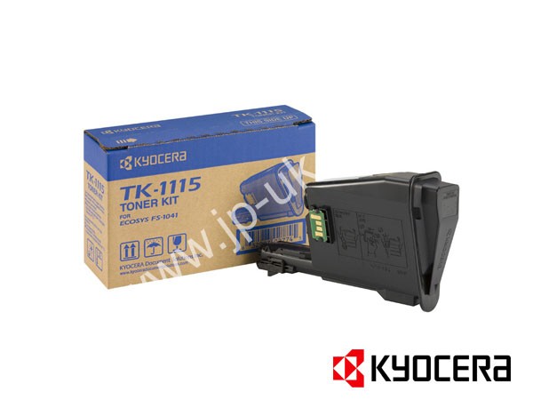 Genuine Kyocera TK-1115 / 1T02M50NL0 Black Toner Cartridge to fit Mono Laser Mono Laser Printer