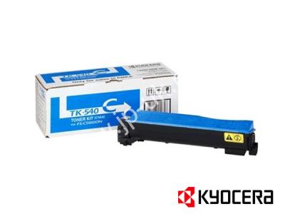 Genuine Kyocera TK-540C / 1T02HLCEU0 Cyan Toner Cartridge to fit Kyocera Colour Laser Printer  