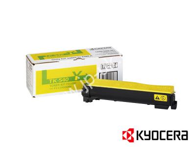 Genuine Kyocera TK-540Y / 1T02HLAEU0 Yellow Toner Cartridge to fit Kyocera Colour Laser Printer  
