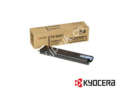 Genuine Kyocera TK-800C / 370PB5KL Cyan Toner Cartridge to fit Kyocera Colour Laser Printer  