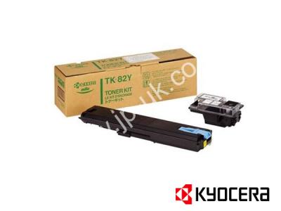 Genuine Kyocera TK-82Y / 370093KL Yellow Toner Cartridge to fit Kyocera Colour Laser Printer  