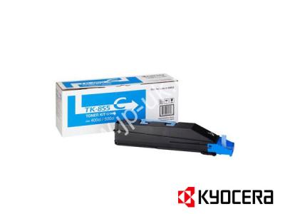 Genuine Kyocera TK855C / 1T02H7CEU0 Cyan Toner Cartridge to fit Kyocera Colour Laser Printer  