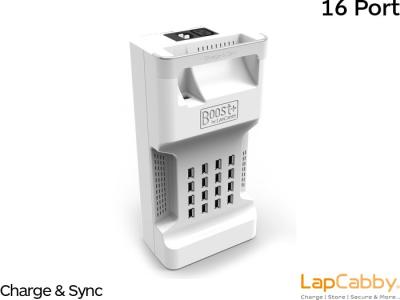 LapCabby Boost+ iPad & Tablet 16 Port Charge & Sync Station