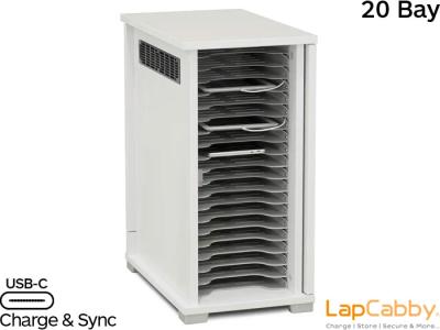 LapCabby Lyte 20 Single Door USB / USB-C Charging Cabinet for iPad & Tablet