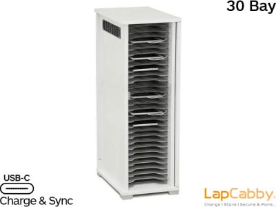 LapCabby Lyte 30 Single Door USB-C Charging Cabinet for iPad & Tablet